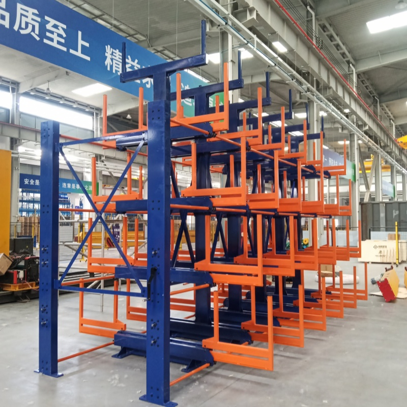 Roll out Telescopic Cantilever Rack Pipe Storage Rack Square Tube Shelf