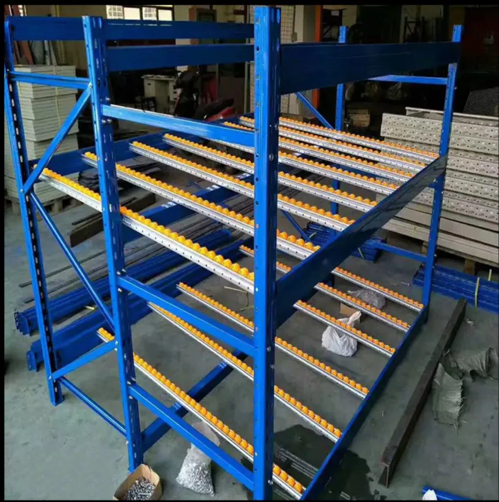 Heavy-Duty Gravity Flow Carton Rack for Warehouse Efficiency