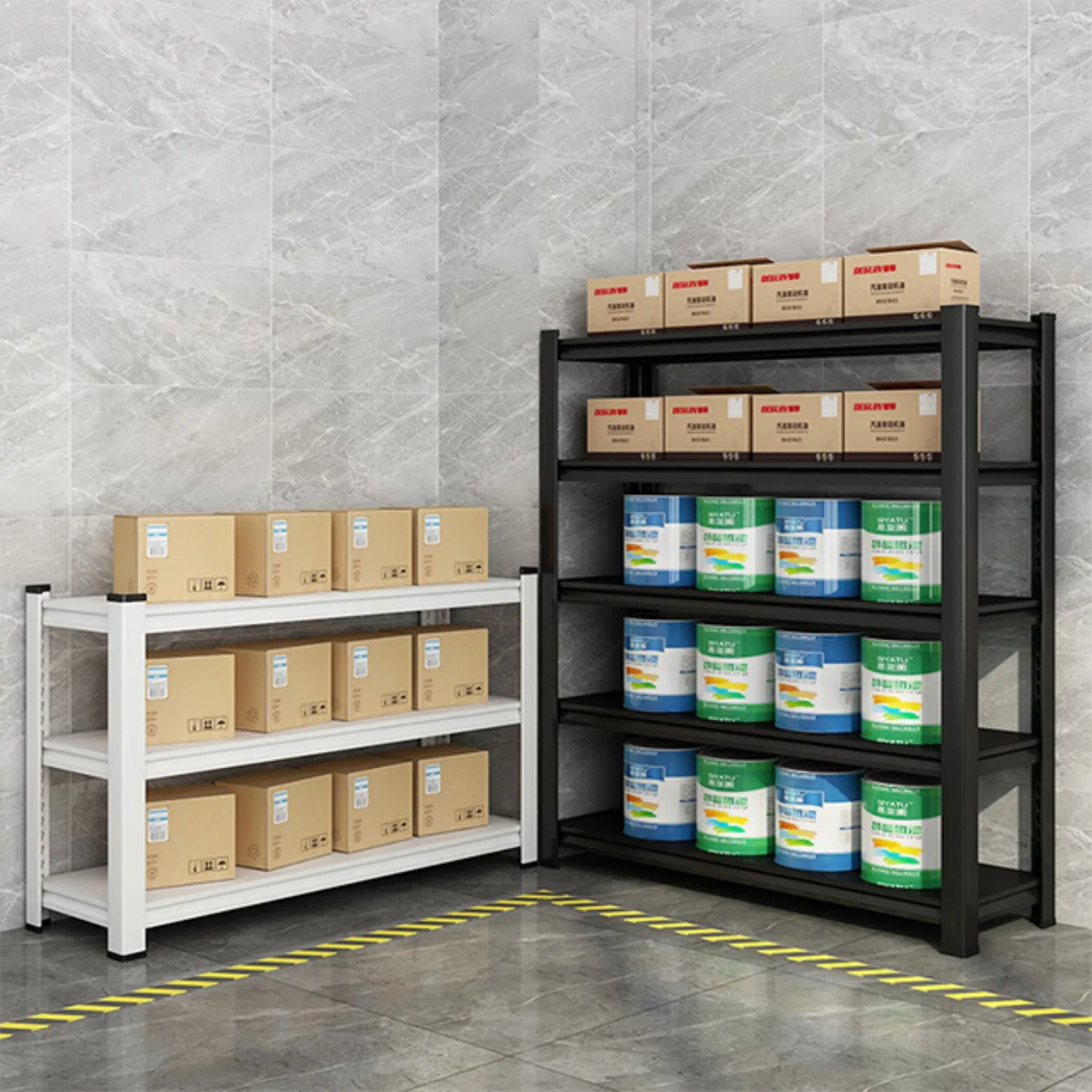 Multiple 5 Layers 4 Shelves 200kg Widespan Rack Shelf Industrial Longspan Metal Racking System Adjustable Shelving Manufacturers