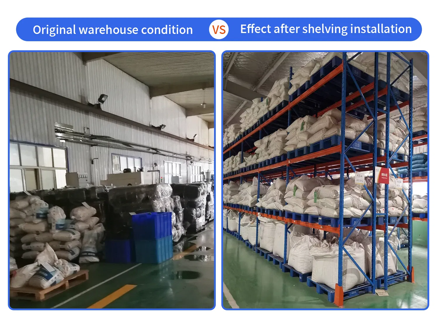 Before and After Racking Installation