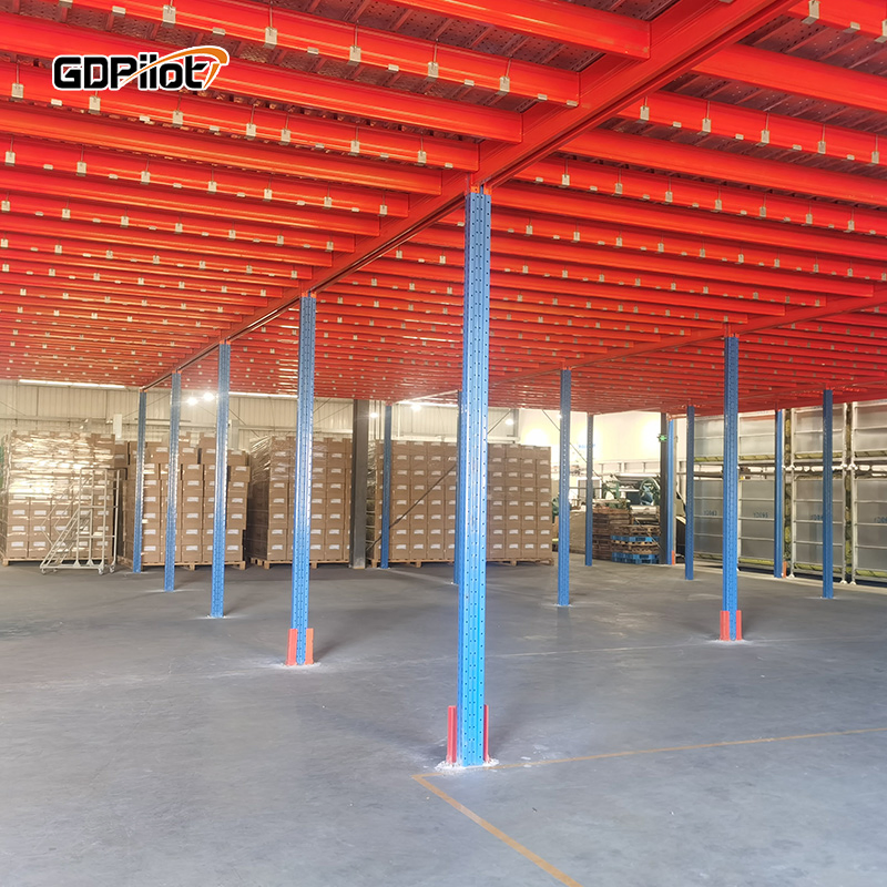 Flexible Modular Mezzanine Storage Solution with Custom Deck Features