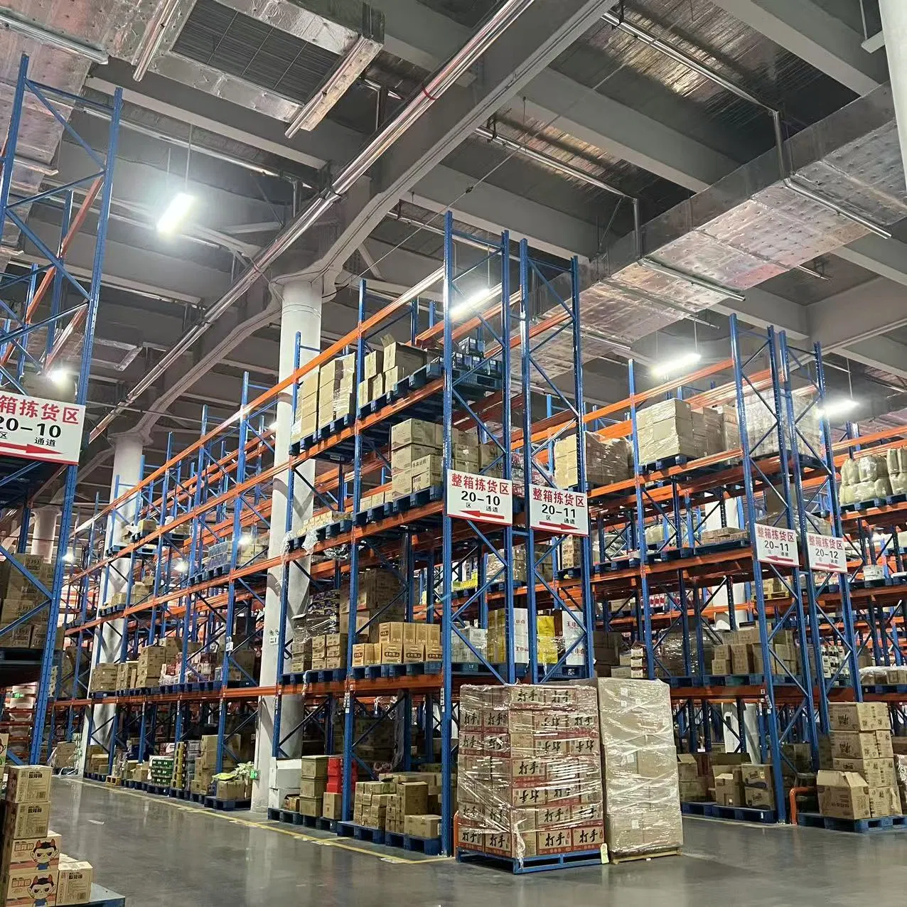 Heavy Duty Warehouse Storage Metal Rack Selective Teardrop Pallet Racks for Tire Oil Drum Food Cold Room Warehouse Cargo Storage