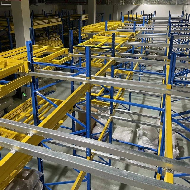Versatile Push Back Rack System for Efficient Warehouse Storage
