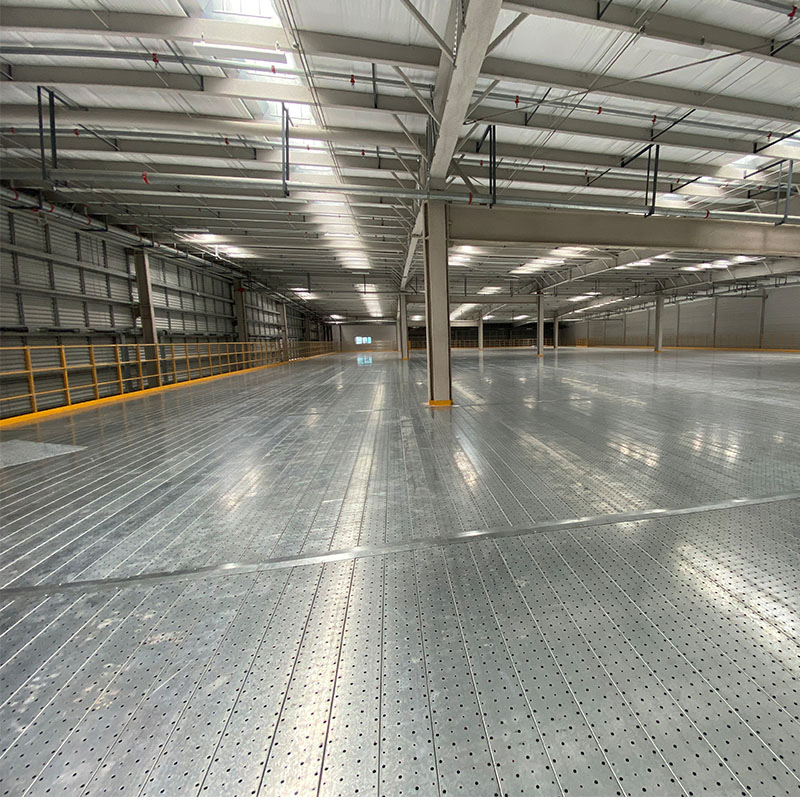 Warehouse Storage 1.2-3mm Thickness Shelving System Mezzanine