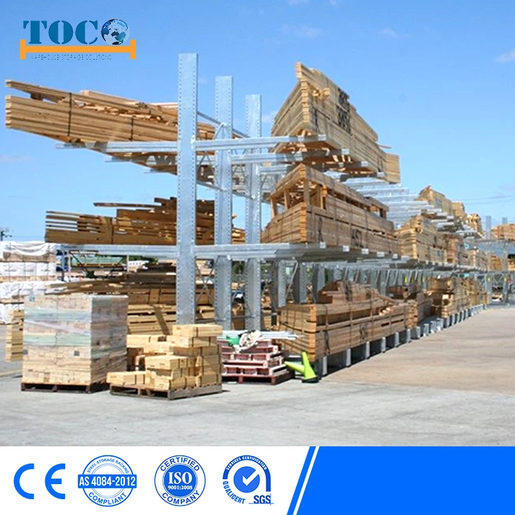 Heavy Duty Galvanized Roof Warehouse Steel Storage Metal Arm Cantilever Rack