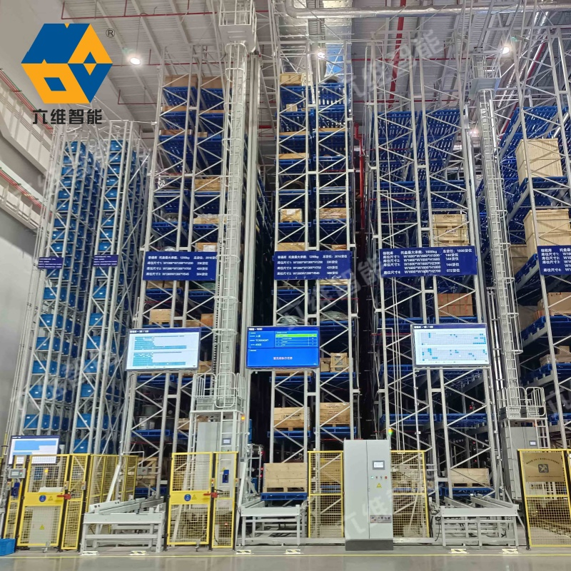High Quality Durable Smart Double Deep Pallet Stacker Crane Asrs Rack System Industrial Automated Storage Retrieval Racking System for Warehouse Storage