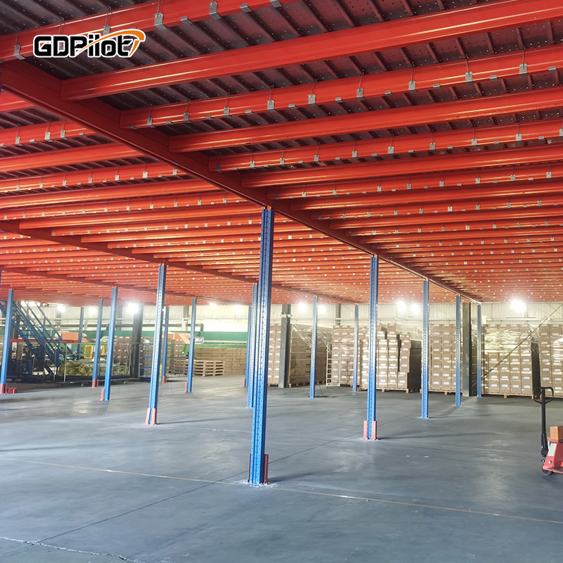 Flexible Modular Mezzanine Storage Solution with Custom Deck Features