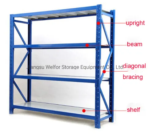 Metal Shelving with Plastic Bin