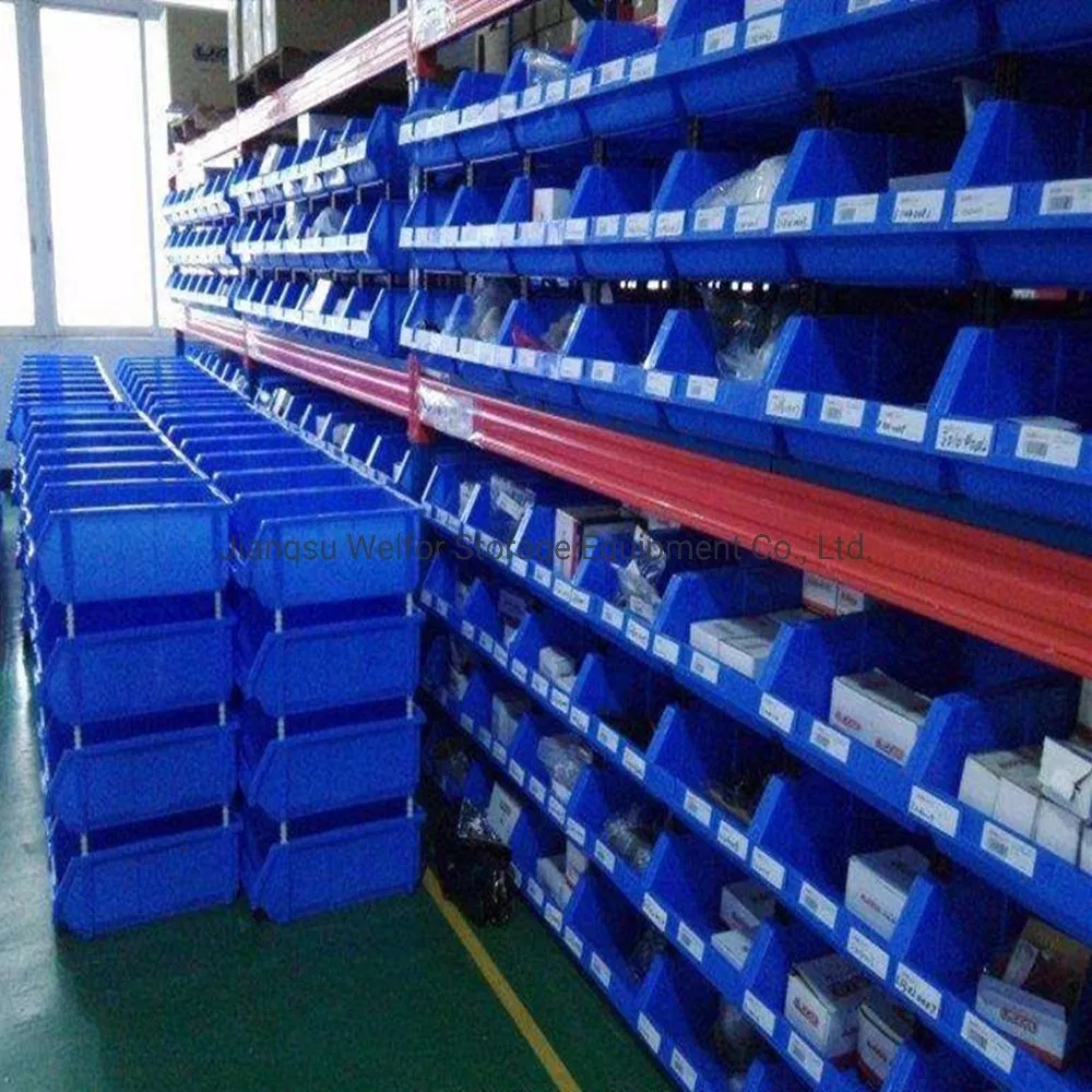 Steel Warehouse Storage Medium Duty Long Span Metal Shelving with Plastic Bin