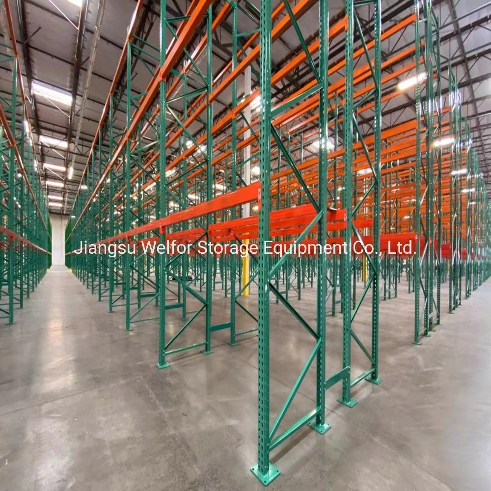 China Industrial Warehouse Storage Heavy Duty Teardrop Pallet Racking with American Standard