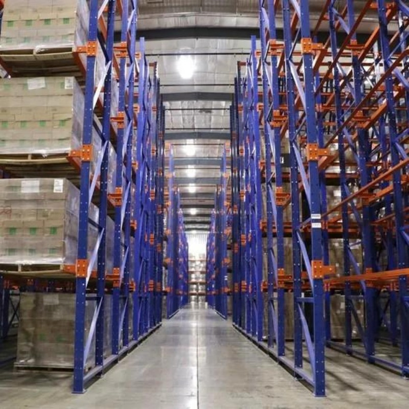 Durable Drive-in Storage Rack for Heavy Industrial Applications