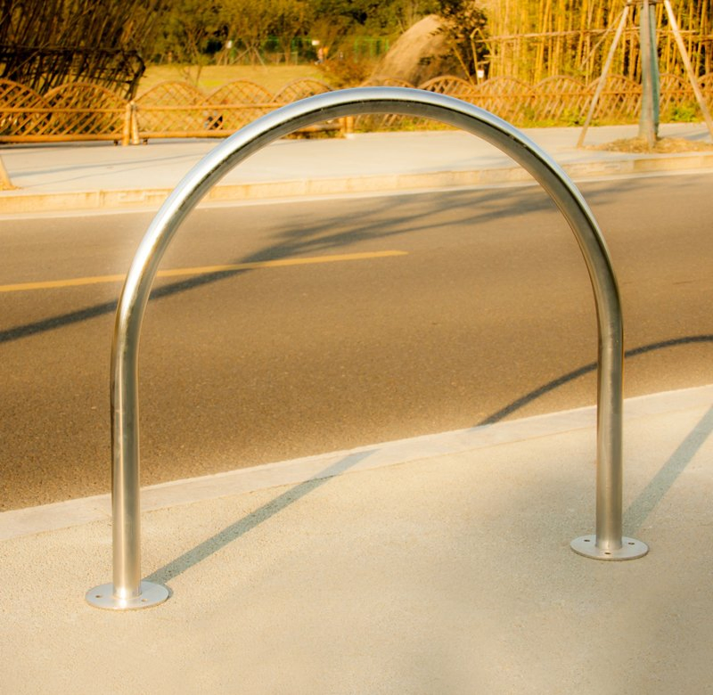 Outdoor Stainless Steel U Bike Hoop Bicycle Parking Stand Rack