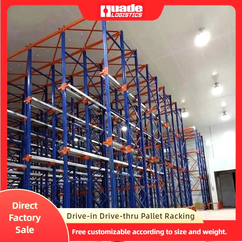 Drive-in Drive-Through Pallet Racking System Adjustable Metal Warehouse Rack Solution with Corrosion Protection Wholesale