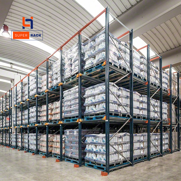 Fifo OEM Warehouse Customized Q235 Steel Heavy Duty Adjustable Steel Storage Rack Beam Frame Drive in/Through Forklift Pallet Racking System