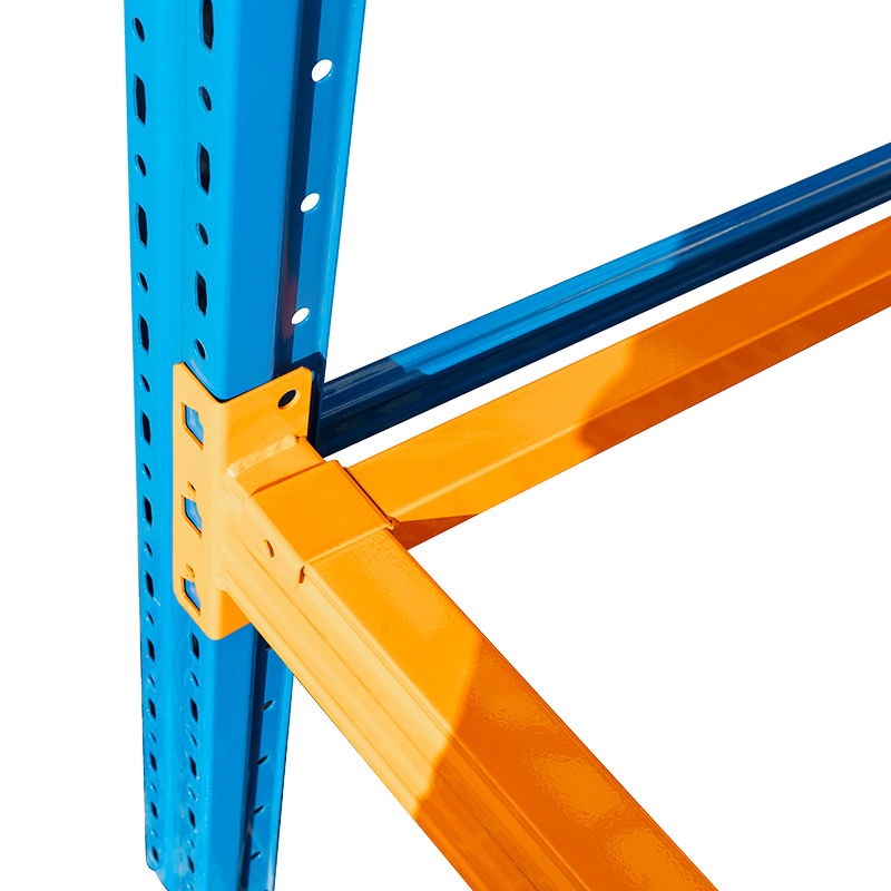 Structural Pallet Racking for Heavy Loads in Industrial Warehouses with Roll-Formed Beams and Powder Coating