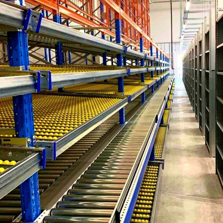 Warehouse Rack Common Use System Mobile Gravity Carton Flow Shelving Racking Factory