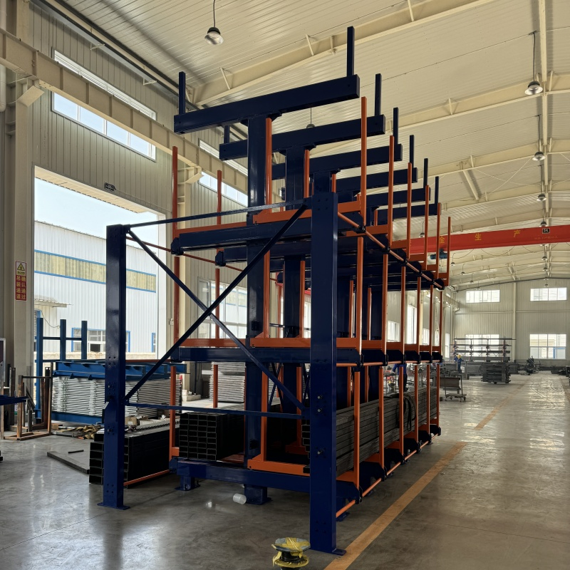 Roll out Telescopic Cantilever Rack Pipe Storage Rack Square Tube Shelf