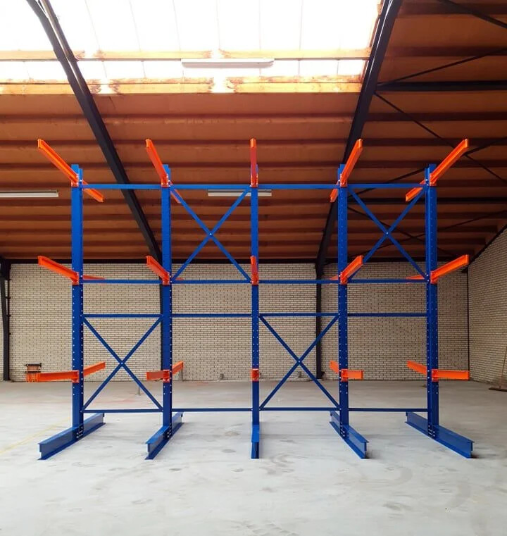 Used Industrial Racking Cantilever Warehouse Racks Medium Teardrop Pallet Racks Cantilevered Structural Cantilever Rack Manufacturers