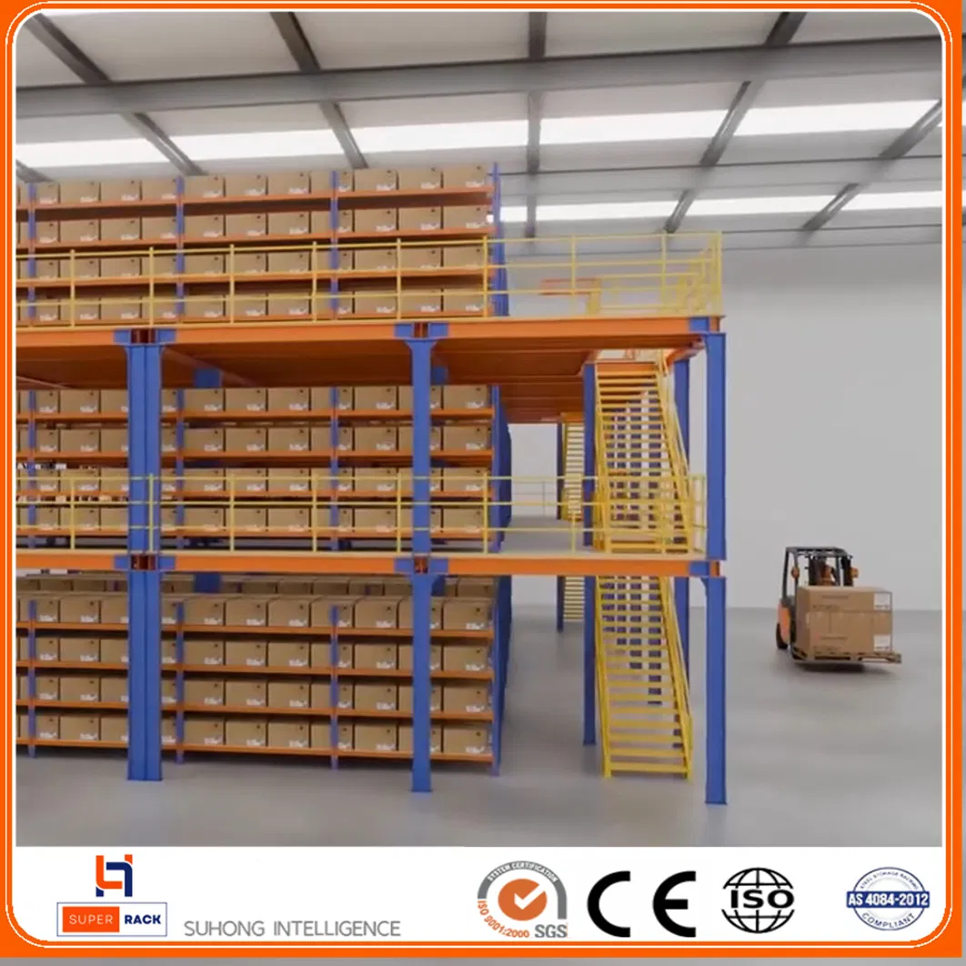 Metal Warehouse Storage Mezzanine Floor/ Single Double Manual Telescopic Cantilever Rack/Pipe Roll Storage/Pull out Sheet /Pallet Flow/Pallet Shuttle Racking