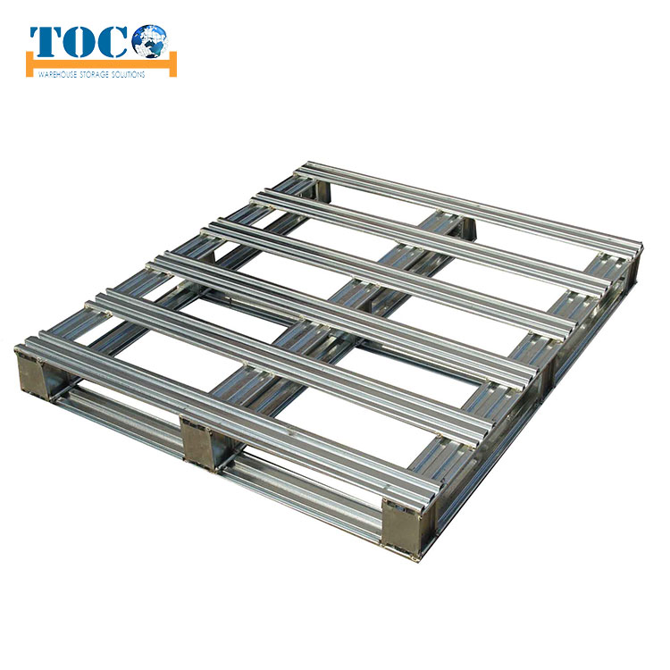 Customized Galvanized Rackable Heavy Duty Euro Steel Metal Logistic Pallet