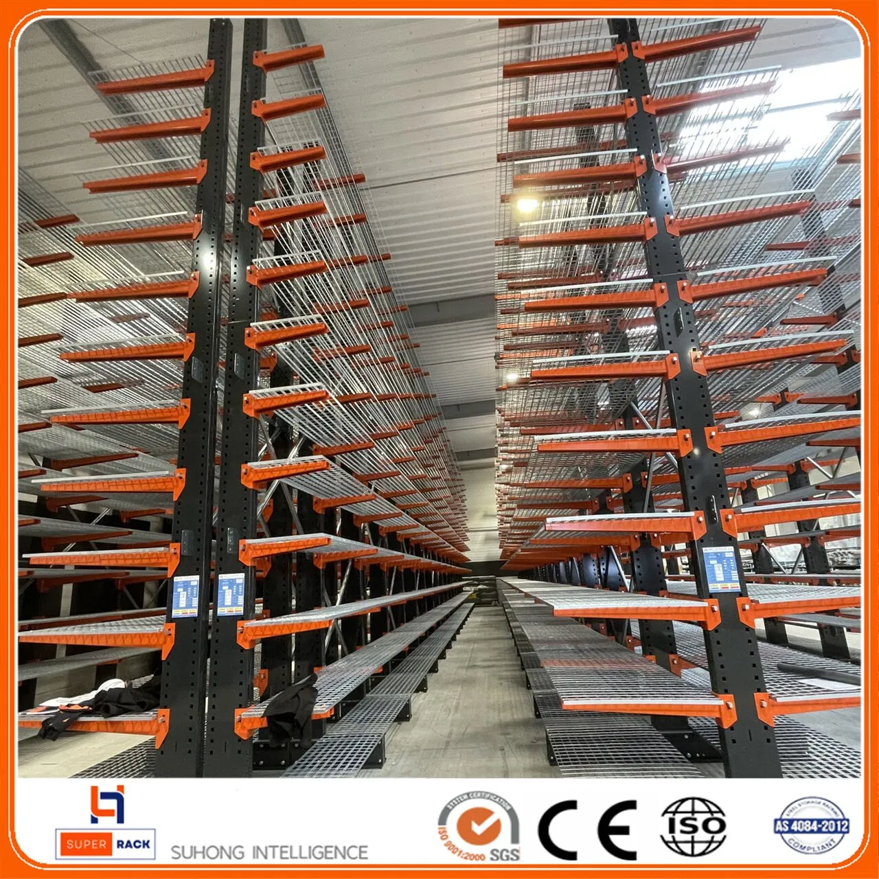 Adjustable Outdoor Hot DLP Galvanized Cantilever Frame Steel Single Double Side Arm Cantilever Shelves Roll Storage Racking for Industrial Pipe Long Materials