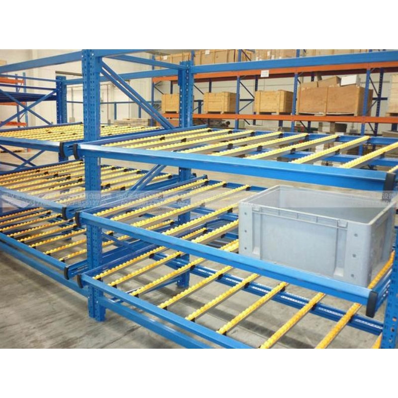 Assembly Plants Carton Flow Rack with Sloping Metal Roller System