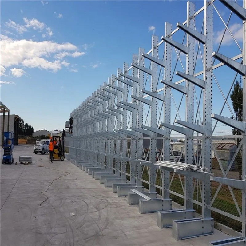 Reliable Corrosion-Protected Cantilever Rack for Safe Heavy Duty Storage