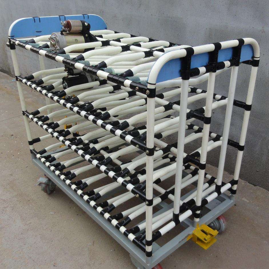 Mobile Pipe Flow Rack for Small Auto Parts