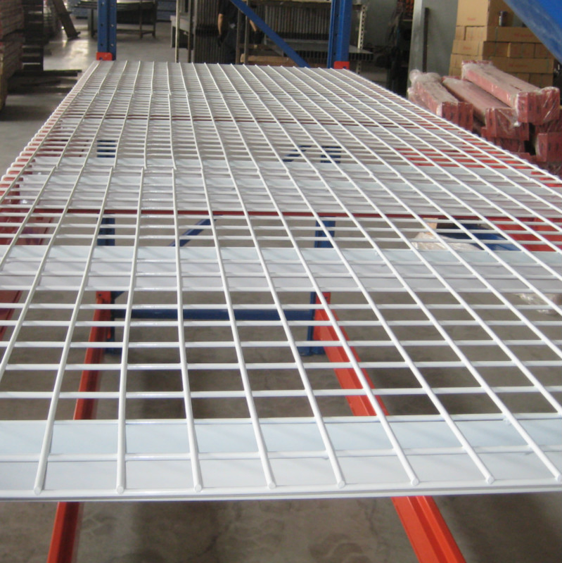 Galvanized Wire Mesh Decking Warehouse Storage USA Teardrop Pallet Rack