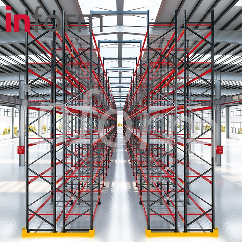 Warehouse High Density Adjustable Upright Pallet Rack Teardrop Selective Rack