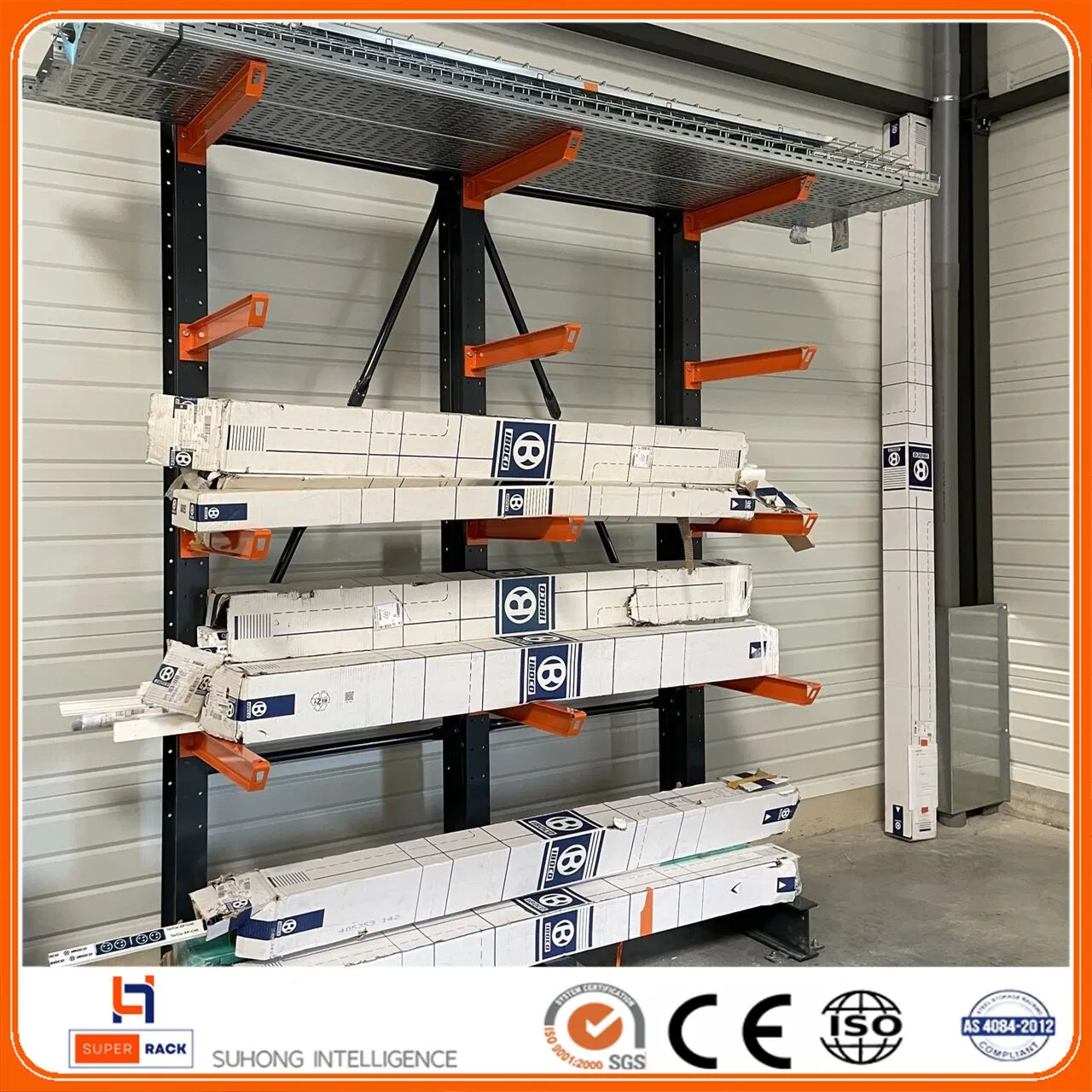 Metal Warehouse Storage Mezzanine Floor/ Single Double Manual Telescopic Cantilever Rack/Pipe Roll Storage/Pull out Sheet /Pallet Flow/Pallet Shuttle Racking