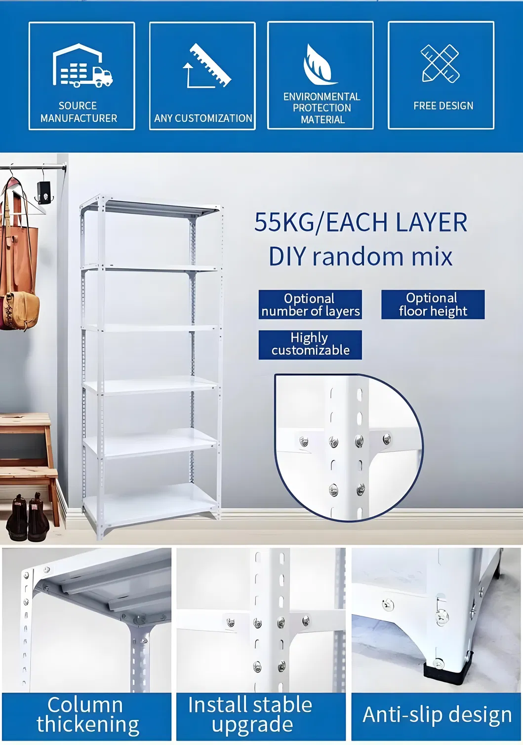 Slotted Angle Shelf Detail 2