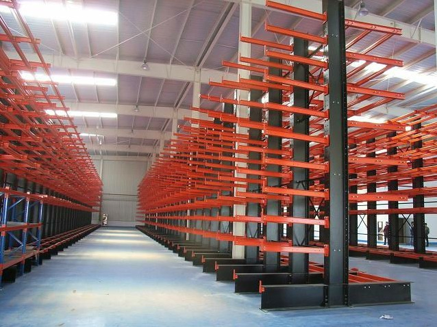 Warehuse Sotrage 50mm Pitch Upright Powder Coated or out Door Galvanized 1000kg for One Piece Arm Loading Capacity Steel Cantilever Rack