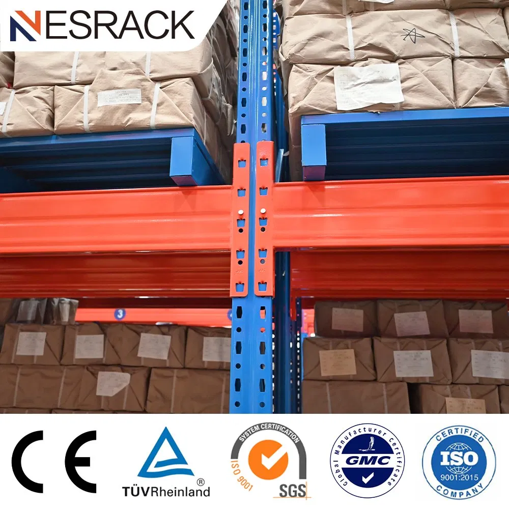 Pallet Storage Safety Durable Reinforced Anti-Impact Steel Metal Rack for Fragile Cargo Industrial Packages