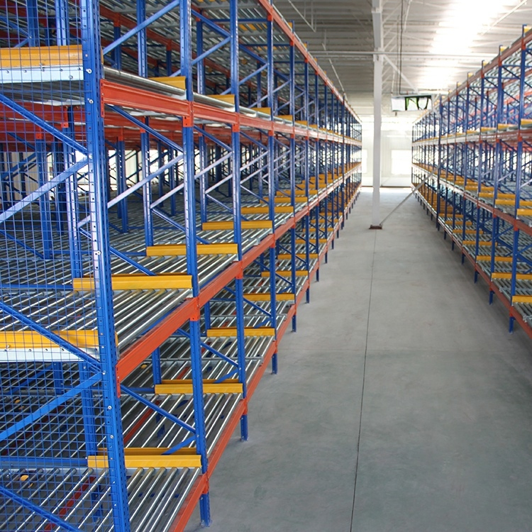 Eco-Friendly Materials Steel Warehouse Shelves Fifo Pallet Racking System Storage Metal Flow Rack for Roll Fifo