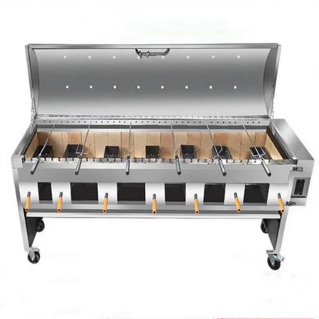 a Rack for Roasting Lamb Legs and Chops on a Commercial Stove