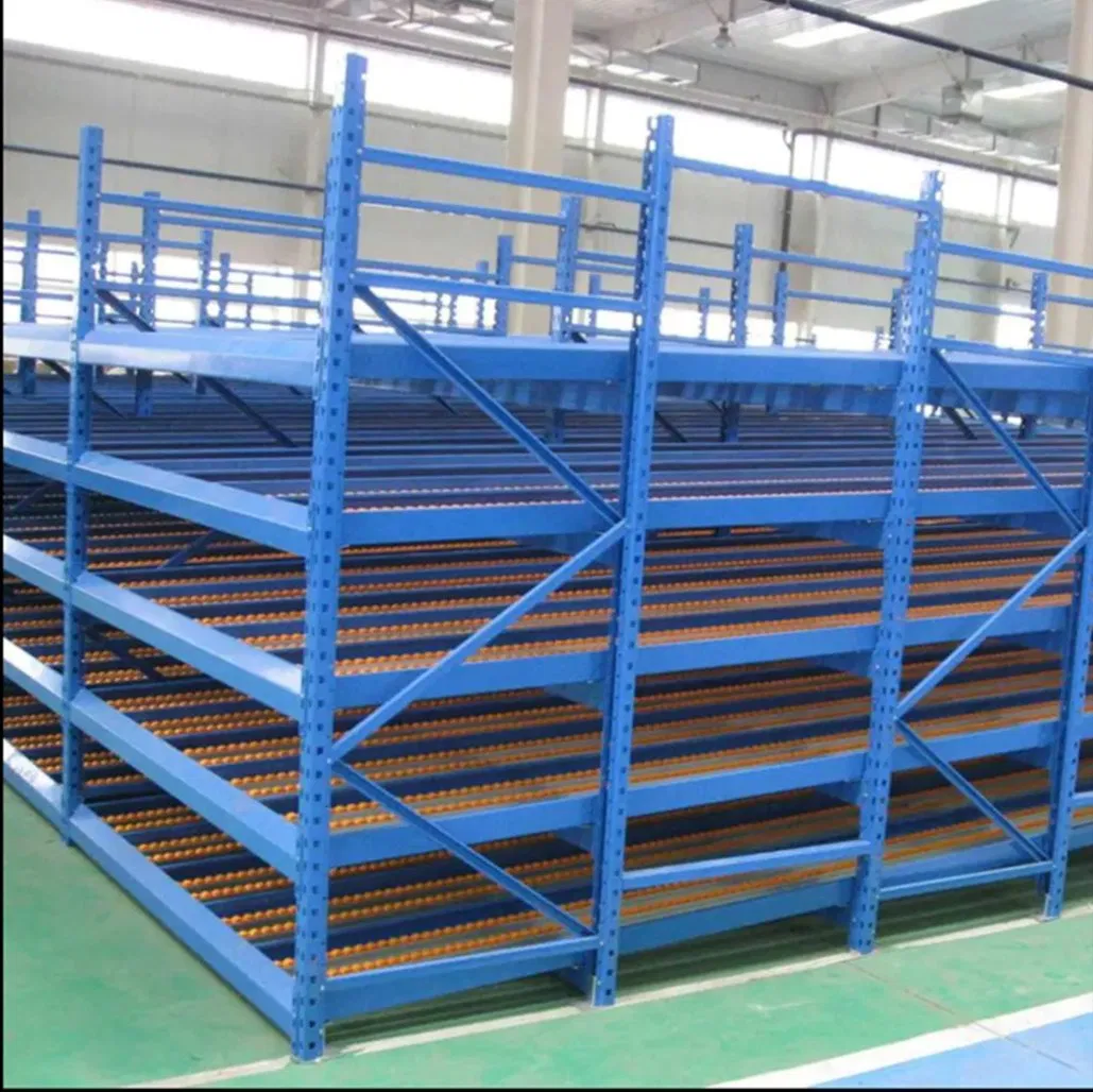 Heavy-Duty Gravity Flow Carton Rack for Warehouse Efficiency