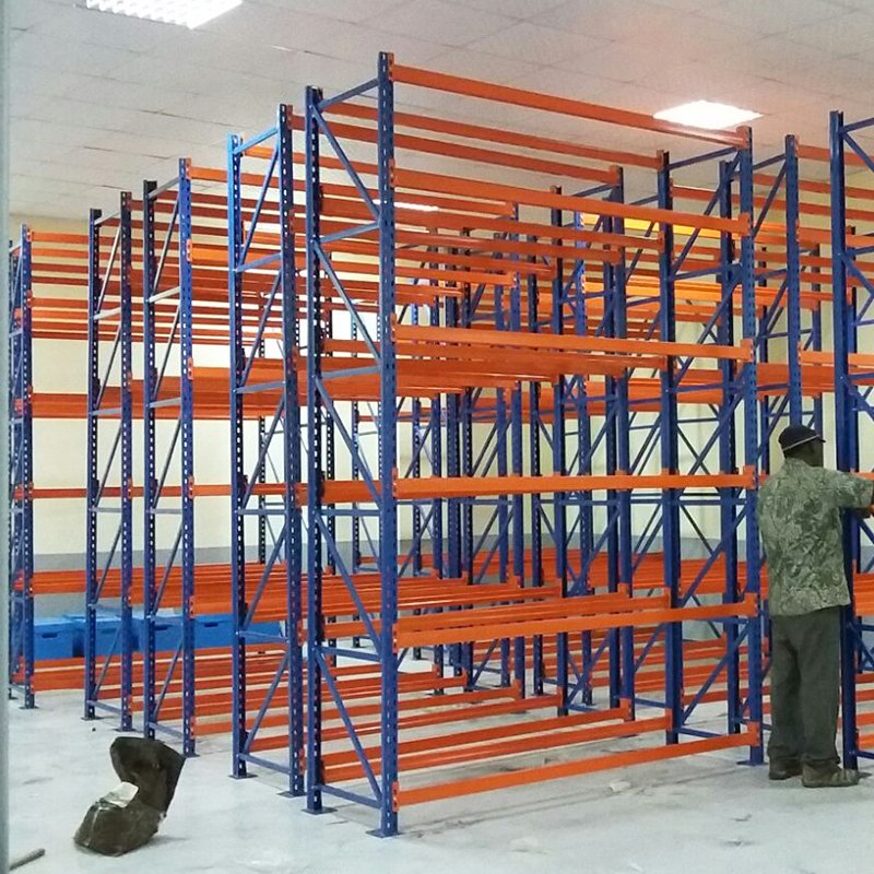 2023 Hot Sell 4 Layers Shelving Long Span Warehouse Racking Boltless Rack Industrial Metal Widespan Racks