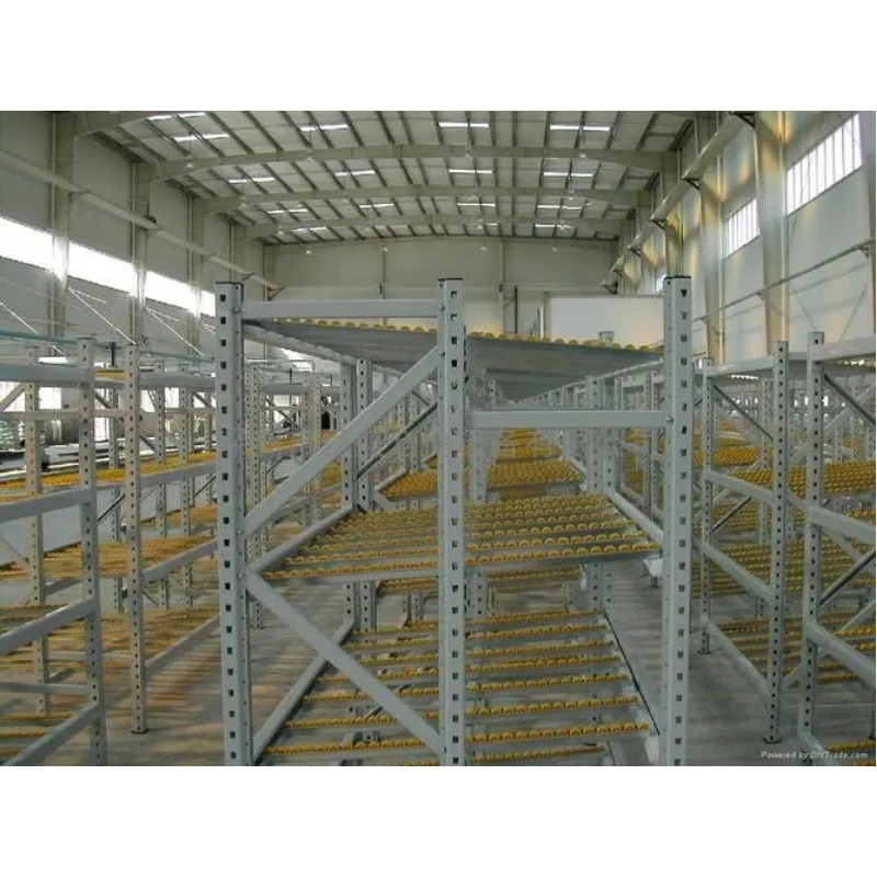 Assembly Plants Carton Flow Rack with Sloping Metal Roller System
