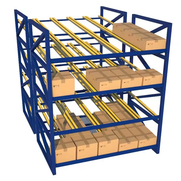Factory Price Gravity Carton Flow System Pallet Flow Racking with Roller