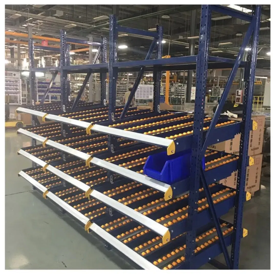 Heavy-Duty Gravity Flow Carton Rack for Warehouse Efficiency