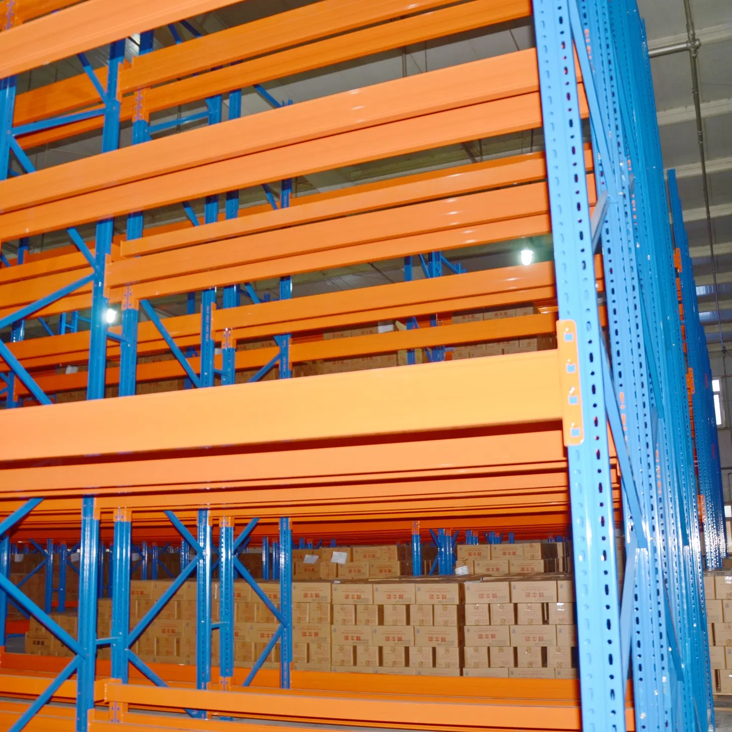 Heavy-Duty Adjustable Double Deep Pallet Racking System for Warehouses