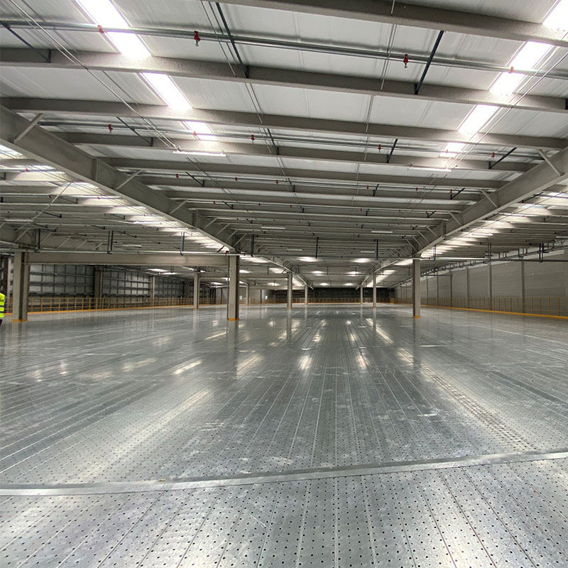 Warehouse Storage 1.2-3mm Thickness Shelving System Mezzanine