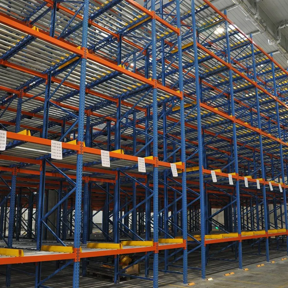 Low MOQ Roller Gravity Pallet Flow Rack for Toilet Paper