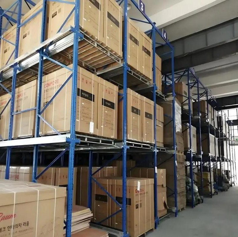 Durable Drive-in Storage Rack for Heavy Industrial Applications