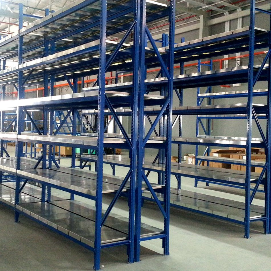 Warehouse Rack Medium Duty Long Span Shelf Micro Shelf System Metal Pallet Shelves Steel Storage Shelving