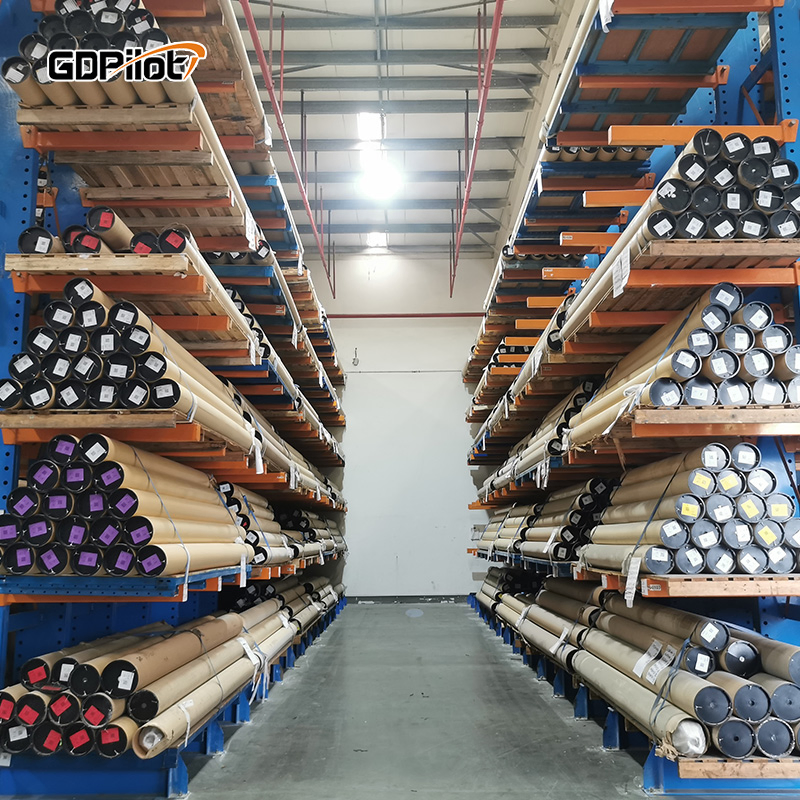 Cantilever Warehouse Storage Rack Long Span Steel Shelving System Pipe Lumber Display Shelf Metal Product Solution Rack