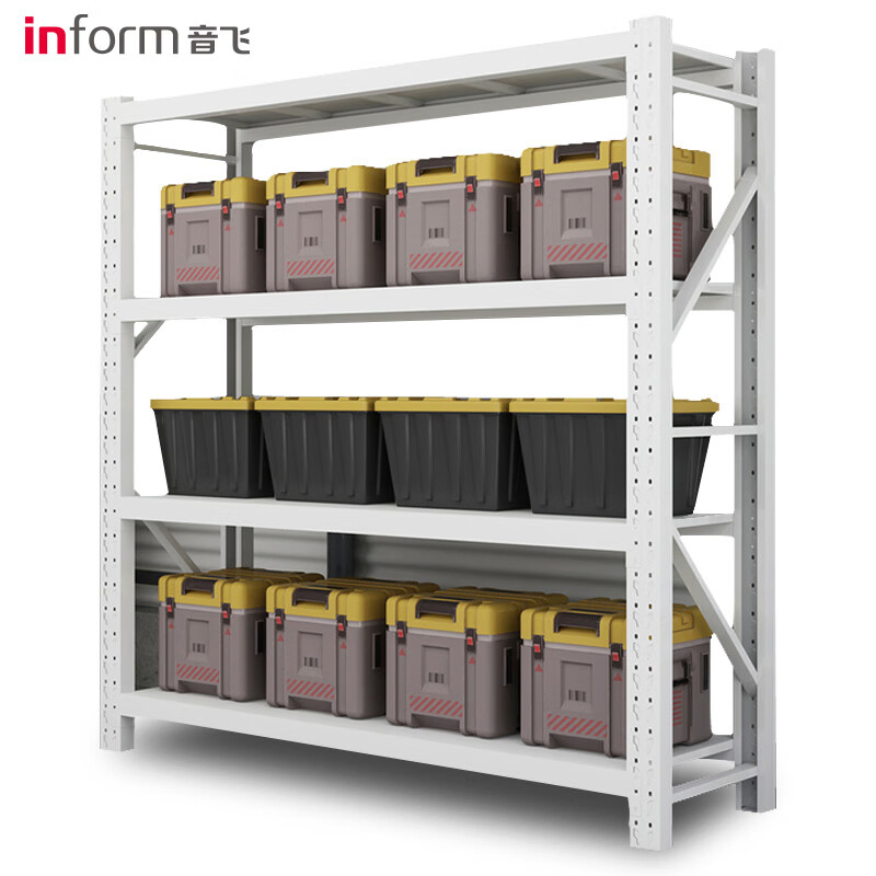 Leading Factory Shelf Medium Sized Steel Shelf for Industrial Warehouse Storage