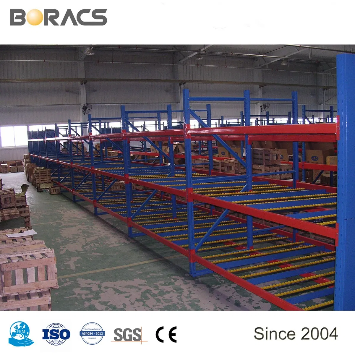 Fifo China Storage Gravity Carton Flow Through Racks Exported to 60+ Countries