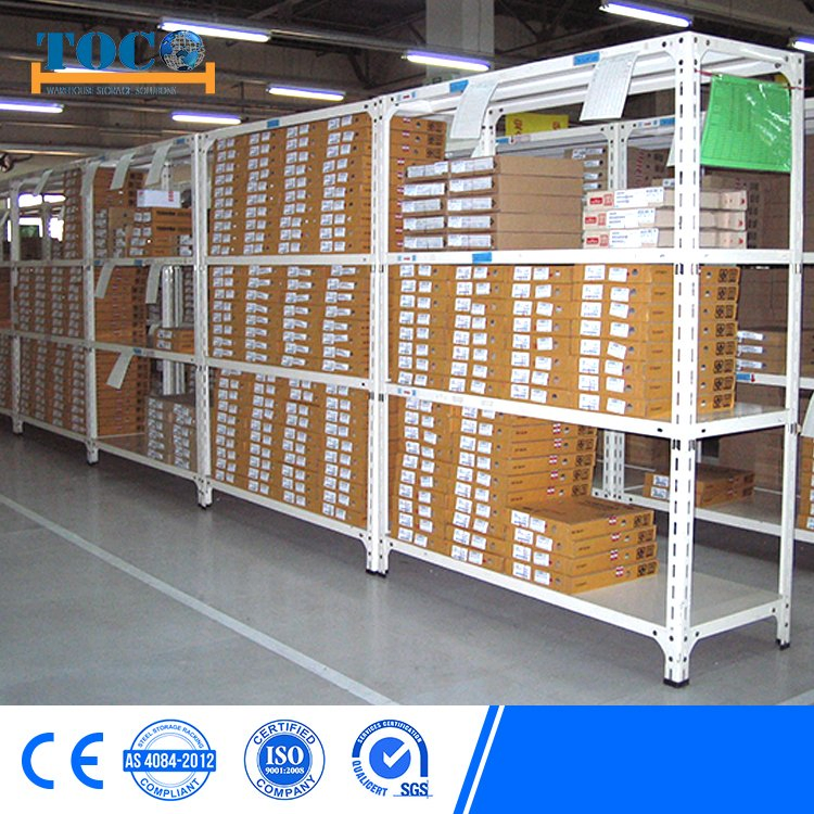 China Industrial Light Heavy Duty Warehouse Storage Pallet Boltless Rivet Angle Metal Steel Shelf